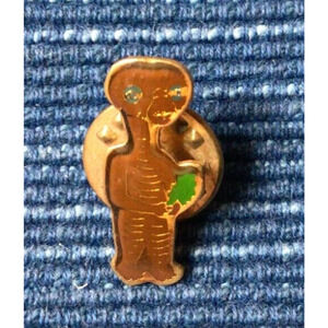 Small VINTAGE 1980's E.T. Movie EXTRA TERRESTRIAL ENAMEL PIN Alien 884A